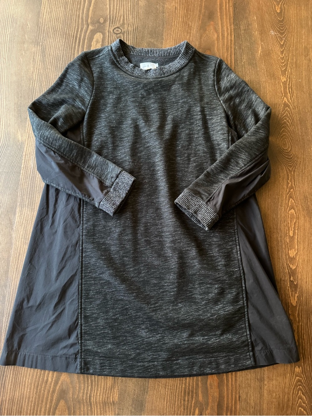 Lou & Grey Black Heather Long-Sleeve Tunic Dress